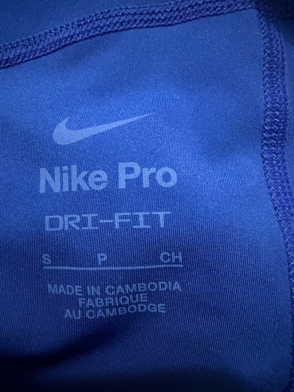 Nike Pro Royal Blue Women's Dri-fit Shorts with Black Waistband size Small - Picture 7 of 7